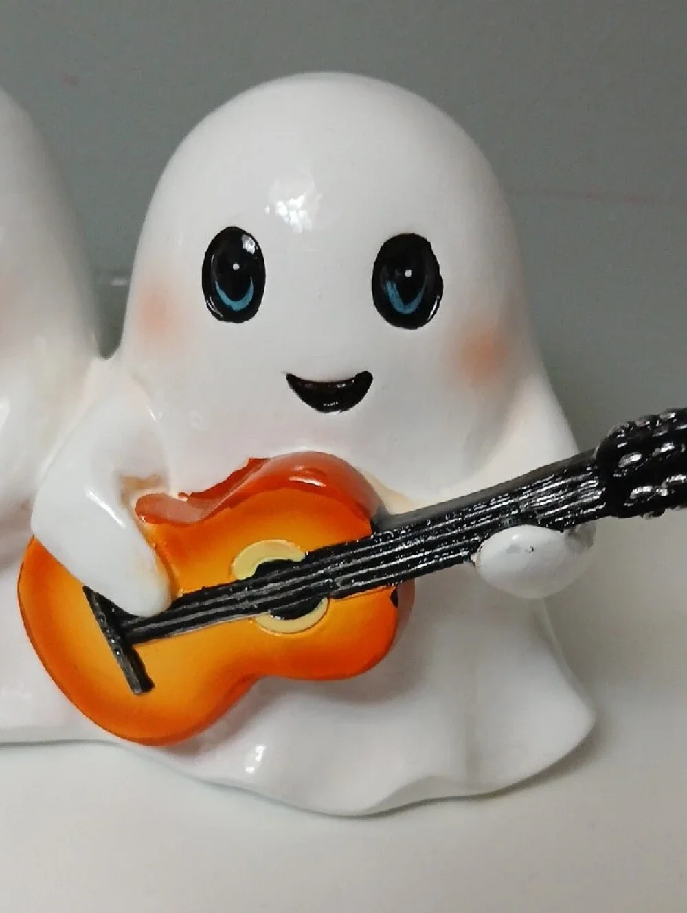 Cute White Ghost Trio Halloween Accent Decor  with Instruments - NWT